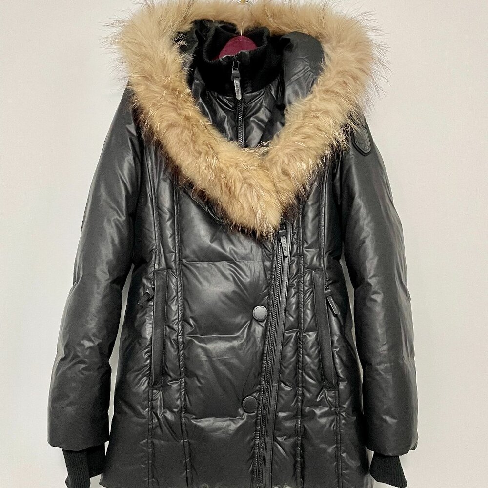 RUDSAK - Atelier Noir - Black Down Parka - Signature Fur Trim Hood - Small